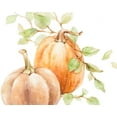 thumbnail image 2 of Loreth, Lanie 32x26 White Modern Wood Framed Museum Art Print Titled - Fall Vines and Two Pumpkins, 2 of 4