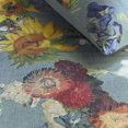 thumbnail image 3 of Ensemble de Housse de Couette en Satin de Coton Vert des Fleurs, 3 of 4
