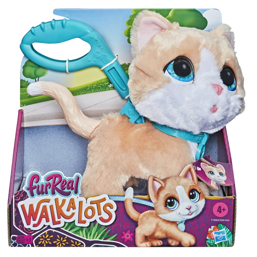 furReal Walkalots Big Wags Interactive Kitty Toy, Electronic Pet