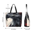 thumbnail image 6 of Fuzoiu Red Black Ink Style Bald Eagle Print Tote Bags for Women,Shoulder Bag, Gym Tote,Top Handle Ladies Shoulder Bags for Work Beach Travel and Shopping Grocery, 6 of 9
