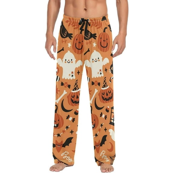GZHJMY Happy Halloween Pajama Pants, Mens Lounge Pants Super Soft Men Pajama Bottoms, Christmas New Year Birthday Father's Day Gifts, X-Large