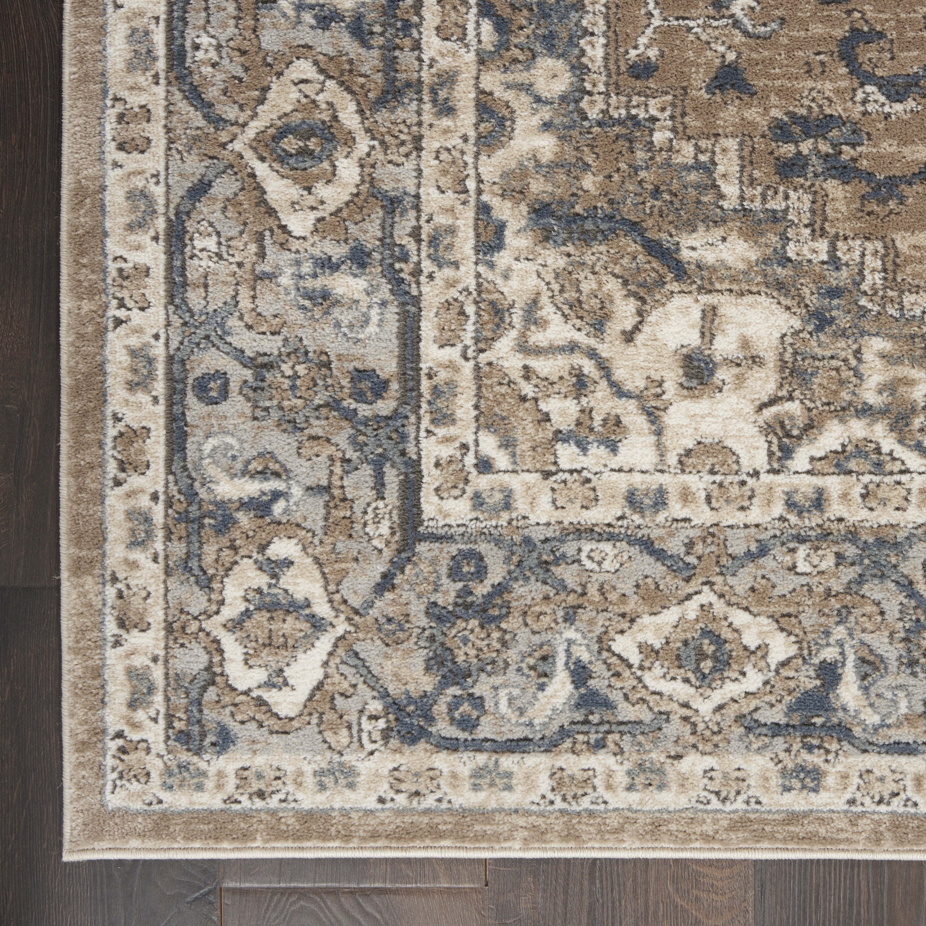 Nourison Concerto French country Beige/Grey 7'10" x 9'10" Area Rug, (8x10)