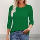 thumbnail image 2 of Blusas para mujer,Blusa de encaje con escote en V para mujer, informal, de manga corta, de poliéster, holgada, para uso diario, sopatenor, 2 of 9