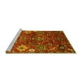 thumbnail image 2 of Ahgly Company Machine Washable Indoor Rectangle Oriental Yellow Industrial Area Rugs, 2' x 3', 2 of 4