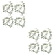 thumbnail image 3 of Matsuzay Guirnalda colgante de flores falsas para decoración del hogar, ecológica, fácil de limpiar, interior o exterior, 4 pack/lote blanco 135 cabeza 2Conjunto, 3 of 6