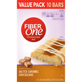 Fiber One Cheesecake Salted Caramel Dessert Bar 10 Fiber Bars 13.5 oz