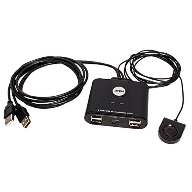 Aten Corp Concentrador USB de 2 puertos de 4 usuarios (US224)