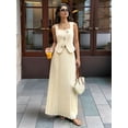 thumbnail image 2 of Womens Sleeveless Tank Top and Solid Color Midi Skirt Two Piece Set for Women Casual Summer Outfit Color XL, 2 of 9