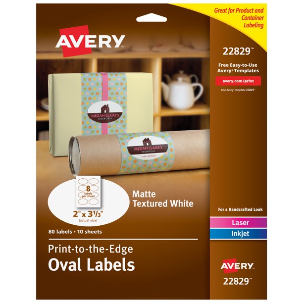 Avery Easy Align SelfLaminating ID Labels, Permanent Adhesive, 71/2