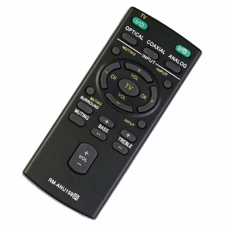 New Remote replacement RM-ANU159 for Sony HT-CT60/C SA-CT60 SS-WCT60 HT-CT60 Sound Bar
