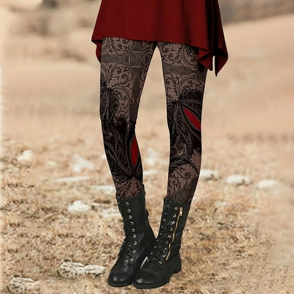 AOOCHASLIY Christmas Women Pants Winter Women's Fashion Printing Comfortable Tight Bottom Pants