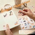 thumbnail image 6 of Austok 56PCS Cute Animal Vinyl Sticker Waterproof Kawaii Sticker for Water Bottle and Laptop Aesthetic Decal for Kid and Adult, 6 of 8