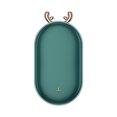 thumbnail image 1 of Uppladdningsbar Handvärmare, 5200 mAh Bärbar Fickvärmare, Elektrisk, Powerbank, Fickvärmare, USB-Laddningsbar, Perfekt Vintergåva, Grön, 1 of 5