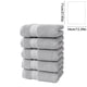 thumbnail image 3 of Manta para sofá, juego de 5 toallas de baño de algodón, gruesas, suaves y absorbentes, ideal para el hogar, regalo de toalla facial., 3 of 7