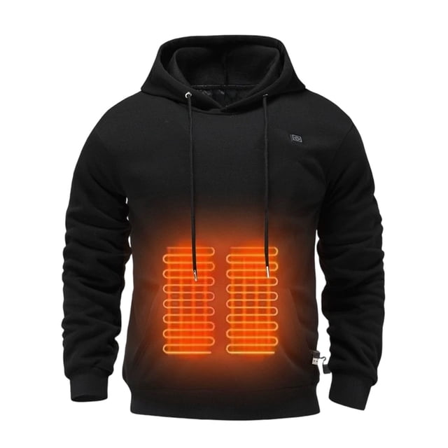 Sudadera con Capucha Caliente de Moda con Larga Vida Útil de la Batería Y Batería de Alta Capacidad. Diseño Ergonómico.