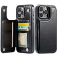 thumbnail image 2 of for iPhone iPhone 15 14 Plus 13 12 11 Pro Max Wallet Case with Card Holder, PU Leather Kickstand Card Slots Case, Double Magnetic Clasp and Durable Shockproof Cover, 2 of 5