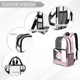 thumbnail image 6 of Xoenoiee Axolotl Cloud Star Heart Floral Print PVC Backpack for Kids, 17 Inch Clear Bookbag for Girls, Lightweight Schoolbag Waterproof Knapsack for Preschool, Primary, Kindergarten School Supplies, 6 of 7