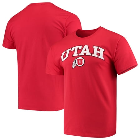 - Men's Russell Red Utah Utes Core Print T-Shirt