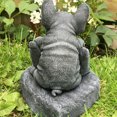 thumbnail image 3 of Cateissary Estatua de Animal de resina para patio exterior, señal de saludo, escultura, adorno, decoración para sala de estar, despedida de soltera, Jardín y Patio Cateissary HA009925-00B, 3 of 6
