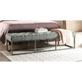 thumbnail image 2 of Serta at Home Danes Tufted Bedroom Bench in Pearl Gray, 2 of 9