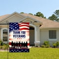 thumbnail image 2 of Amhnf Thank You Veterans American Flag Garden Flag For Home Outdoor Garden Yard Decor 12x18 inch, 2 of 5