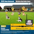 thumbnail image 3 of Valla inalámbrica para perros, sistema de valla eléctrica con gran pantalla LCD a color, valla inalámbrica portátil para mascotas con collar de entrenamiento remoto(para 1 perro)., 3 of 7