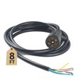 thumbnail image 1 of Cable adaptador de remolque TrailesHom de 8 pies y 7 hilos para RV de 7 vías, 1 of 8