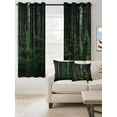 thumbnail image 2 of Green Forest Blackout Curtains 84 Inches Long for Bedroom, Mysterious Primitive Forest Pine Tree Thermal Insulated Room Darkening Black Out Window Curtain Panels Grommet Drapes for Living Room, 2 of 8