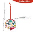 thumbnail image 3 of Pofeuu London Symbols Print Christmas Decorations Christmas Ornaments Round Acrylic Flat Hanging Pendant Xmas Hanging Decoration-Hexagon, 3 of 7