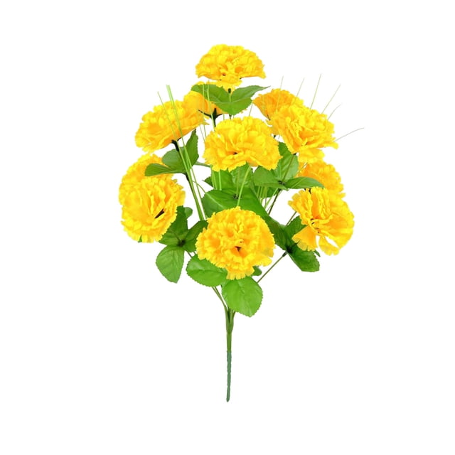 Decoración del hogar, decoración, Este ramo simulado de 12 claveles es adecuado para decoraciones de bodas, arreglos florales o como exhibición en un entorno de plantas en maceta. Planta artificial d