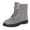 Gray, variant on EKVAHL Women's Lace‑Up Winter Snow Boots, Faux Suede Walking Boots, Non‑Slip Cold Weather Outdoor Flat Casual Boots Red