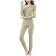 thumbnail image 4 of Besolor sous-Vêtements Thermiques pour Femmes Couche de Base Chaude d'Hiver Hauts et Bas pour Temps Froid Ski Randonnée Course, 4 of 7