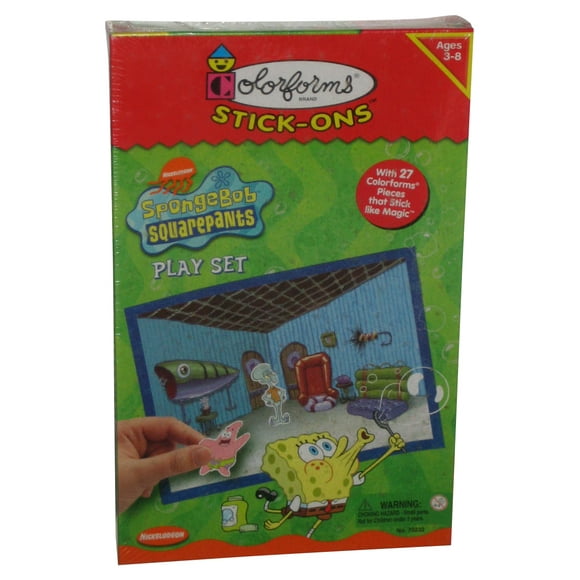 Spongebob Squarepants (2002) Colorforms Stick-Ons Jeu d'Autocollants