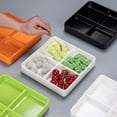 thumbnail image 4 of OULII Reusable Snack Container White Multi Compartment for Restaurant 1Pack, 4 of 5