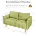 thumbnail image 5 of 55'' Square Arm Loveseat,Thickened Seat Cushion for More Comfort, 5 of 6
