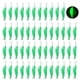 thumbnail image 1 of 50 Uds. De señuelos de pesca de agua salada de 3,5 cm, camarones luminosos con señuelo suave (verde luminoso), 1 of 5
