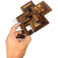thumbnail image 3 of Wooden Square Cross Sequential Puzzle, 3 of 6