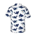 thumbnail image 3 of Haiem Party Shark Cute Printed Hawaiian Shirt for Men - Men’s Casual Beach Summer Shirts - Stretch Fabric with Modern Fit-3X-Large, 3 of 9