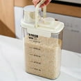 thumbnail image 3 of Airtight Food Storage Container Set - Moisture-Proof Kitchen Organizer with Measuring Cup, Fresh-Keeping Sealed Jars B, 3 of 4