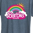 thumbnail image 3 of Barbie the Movie - Barbie Logo Rainbow - Women's Short Sleeve Graphic T-Shirt, 3 of 5