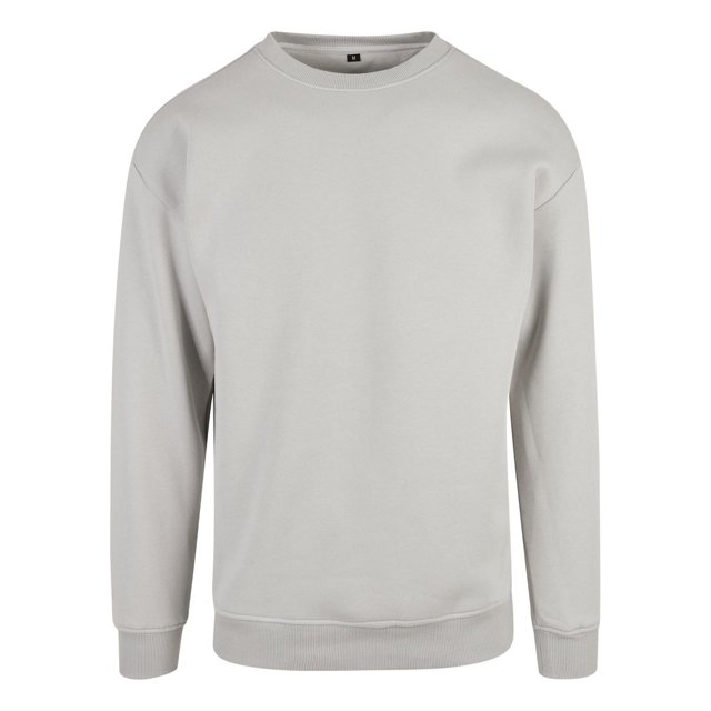 Build Your Brand Mens Crew Neck Plain Sweatshirt