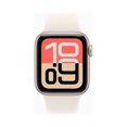 thumbnail image 2 of (Open Box) Apple Watch SE 3 (GPS) 40mm Starlight Aluminum Case with Starlight Sport Band - S/M, 2 of 6