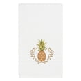 thumbnail image 3 of Authentic Hotel and Spa Turkish Cotton Pineapple Embroidered White 3-piece Towel Set, 3 of 5