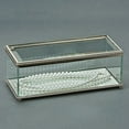 thumbnail image 2 of Creative Gifts International 003617 8 in. Glass Rectangular Hinged Box, 2 of 3