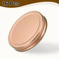 thumbnail image 3 of 16pcs Mason Jar Lids 3.39" Tinplate Leak-proof Mason Canning Covers, Rose Gold, 3 of 7