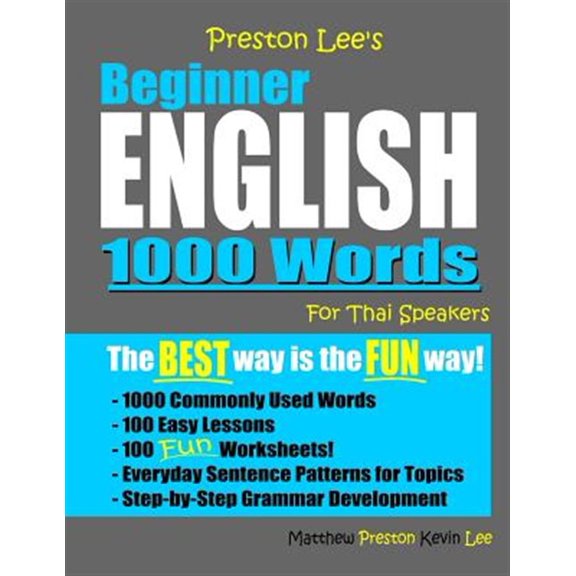 Pre-Owned Preston Lee's Beginner English 1000 Words For Thai Speakers