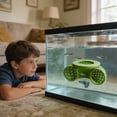 thumbnail image 3 of Betta Fish Tank Accessories, Floating Betta Activity Tunnel, Aquarium Hideout and Shrimp Cave, Interactive Fish Tank Decor and Stress Relief Resting Spot for Betta Fish and Small Fish Shrimp, Green, 3 of 4