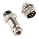 thumbnail image 1 of Par GX16 5 Pines Impermeable Macho Hembra Panel Metal Aviación Cable Conector 3 piezas, 1 of 7