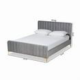 thumbnail image 3 of Baxton Studio Gold Finished Queen Size Platform Bed, 3 of 11