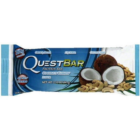 Quest Coconut Bar Cashew Protein Bar, 2,12 oz (paquet de 12)